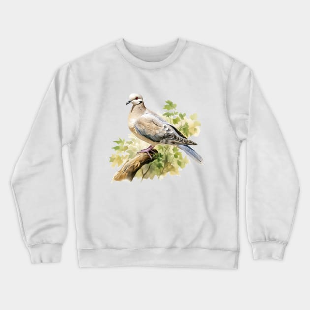 Collared Dove Crewneck Sweatshirt by zooleisurelife